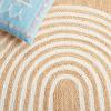 SAFAVIEH Area Rug 8×10 – Natural Fiber Collection – Large – Natural & Ivory, Handmade Jute, Rustic Farmhouse Style, Ideal for Living Room, Bedroom, Dining Space (NF895A)(Natural/Ivory)