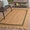 SAFAVIEH Area Rug 8×10 – Natural Fiber Collection – Large – Natural & Ivory, Handmade Jute, Rustic Farmhouse Style, Ideal for Living Room, Bedroom, Dining Space (NF896A)(Natural/Olive)