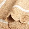 SAFAVIEH Area Rug 8×10 – Natural Fiber Collection – Large – Natural & Ivory, Handmade Jute, Rustic Farmhouse Style, Ideal for Living Room, Bedroom, Dining Space (NF896A)(Natural/Ivory)