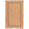 SAFAVIEH Area Rug 8×10 – Natural Fiber Collection – Large – Natural & Ivory, Handmade Jute, Rustic Farmhouse Style, Ideal for Living Room, Bedroom, Dining Space (NF896A)(Natural/Grey)