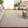 SAFAVIEH Area Rug 8×10 – Natural Fiber Collection – Large – Natural & Ivory, Handmade Jute & Wool, Ideal for Living Room, Bedroom, Dining Space (NFB225A)(Natural/Ivory)