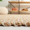 SAFAVIEH Area Rug 8×10 – Natural Fiber Collection – Large – Natural & Ivory, Handmade Wool & Jute, Farmhouse Style, Ideal for Living Room, Bedroom, Dining Space (NF818A)(Natural/Ivory)