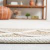 SAFAVIEH Area Rug 8×10 – Natural Fiber Collection – Large – Natural & Ivory, Handmade Wool & Jute, Farmhouse Style, Ideal for Living Room, Bedroom, Dining Space (NFB279A)(Natural/Ivory)