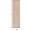 SAFAVIEH Area Rug 8×10 – Natural Fiber Collection – Large – Natural & Ivory, Handmade Wool & Jute, Farmhouse Style, Ideal for Living Room, Bedroom, Dining Space (NF818A)(Natural/Ivory)