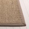 SAFAVIEH Area Rug 8×10 – Natural Fiber Collection – Large – Natural & Ivory, Seagrass, Ideal for Living Room, Bedroom, Dining Space (NF111J)(Natural/Grey)