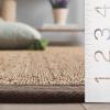 SAFAVIEH Area Rug 8×10 – Natural Fiber Collection – Large – Natural & Ivory, Seagrass, Ideal for Living Room, Bedroom, Dining Space (NF111J)(Natural/Grey)