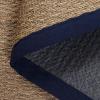 SAFAVIEH Area Rug 8×10 – Natural Fiber Collection – Large – Natural & Ivory, Seagrass, Ideal for Living Room, Bedroom, Dining Space (NF111J)(Natural/Navy Blue)