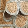 SAFAVIEH Area Rug 8×10 – Natural Fiber Collection – Large – Natural & Olive, Handmade Jute, Ideal for Living Room, Bedroom, Dining Space (NFB125X)(Natural/Light Blue)