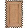 SAFAVIEH Area Rug 8×10 – Natural Fiber Collection – Large – Natural & Olive, Handmade Jute, Ideal for Living Room, Bedroom, Dining Space (NFB125X)(Natural/Olive)