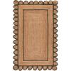 SAFAVIEH Area Rug 8×10 – Natural Fiber Collection – Large – Natural & Olive, Handmade Jute, Ideal for Living Room, Bedroom, Dining Space (NFB125X)(Natural/Olive)