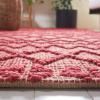 SAFAVIEH Area Rug 8×10 – Natural Fiber Collection – Large – Red & Natural, Handmade Jute, Rustic Farmhouse Style, Ideal for Living Room, Bedroom, Dining Space (NF219Q)(Red/Natural)