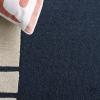 SAFAVIEH Area Rug 8×10 – Rodeo Drive Collection – Large – Navy & Ivory, Handmade Wool, Mid-Century Modern Design, Ideal for Living Room, Bedroom, Office, Dining Space (RD176N)(Navy/Ivory)