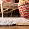 SAFAVIEH Cape Cod Collection 8′ x 10′ Green / Natural CAP201Y Handmade Boho Braided Jute & Cotton Living Room Dining Bedroom Area Rug(Beige/Multi)