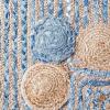 SAFAVIEH Cape Cod Collection 8′ x 10′ Green / Natural CAP201Y Handmade Boho Braided Jute & Cotton Living Room Dining Bedroom Area Rug(Blue/Beige)