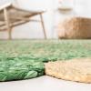 SAFAVIEH Cape Cod Collection 8′ x 10′ Green / Natural CAP201Y Handmade Boho Braided Jute & Cotton Living Room Dining Bedroom Area Rug(Green/Natural)