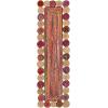 SAFAVIEH Cape Cod Collection 8′ x 10′ Green / Natural CAP201Y Handmade Boho Braided Jute & Cotton Living Room Dining Bedroom Area Rug(Red/Multi)