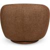 SAFAVIEH Couture – Florentina Swivel Accent Chair – Light Brown Performance Fabric – Fully Assembled – Ideal for Living Room, Bedroom, 18.5″ Seat Height (SFV2406A)(Brown)