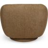 SAFAVIEH Couture – Florentina Swivel Accent Chair – Light Brown Performance Fabric – Fully Assembled – Ideal for Living Room, Bedroom, 18.5″ Seat Height (SFV2406A)(Light Brown)