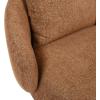 SAFAVIEH Couture – Hannalisa Swivel Accent Chair – Light Brown Performance Fabric – Fully Assembled – Ideal for Living Room, Bedroom, 16.5″ Seat Height (SFV2408A)(Brown)
