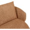SAFAVIEH Couture – Hannalisa Swivel Accent Chair – Light Brown Performance Fabric – Fully Assembled – Ideal for Living Room, Bedroom, 16.5″ Seat Height (SFV2408A)(Brown)