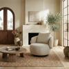 SAFAVIEH Couture – Hannalisa Swivel Accent Chair – Light Brown Performance Fabric – Fully Assembled – Ideal for Living Room, Bedroom, 16.5″ Seat Height (SFV2408A)(Taupe)