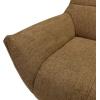 SAFAVIEH Couture – Layletta Swivel Accent Chair – Brown Performance Fabric – Fully Assembled – Ideal for Living Room, Bedroom, 17″ Seat Height (SFV2409B)(Light Brown)