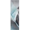SAFAVIEH Hollywood Collection Area Rug – 9′ x 12′, Beige & Blue, Mid-Century Modern Design, Non-Shedding & Easy Care, Ideal for High Traffic Areas in Living Room, Bedroom (HLW715B)(Grey/Blue)