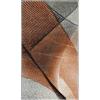 SAFAVIEH Hollywood Collection Area Rug – 9′ x 12′, Beige & Blue, Mid-Century Modern Design, Non-Shedding & Easy Care, Ideal for High Traffic Areas in Living Room, Bedroom (HLW715B)(Grey/Orange)