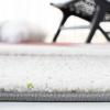 SAFAVIEH Hollywood Collection Area Rug – 9′ x 12′, Beige & Blue, Mid-Century Modern Design, Non-Shedding & Easy Care, Ideal for High Traffic Areas in Living Room, Bedroom (HLW715B)(Grey/Red)