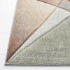 SAFAVIEH Hollywood Collection Area Rug – 9′ x 12′, Beige & Blue, Mid-Century Modern Design, Non-Shedding & Easy Care, Ideal for High Traffic Areas in Living Room, Bedroom (HLW715B)(Grey/Orange)