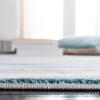 SAFAVIEH Meadow Collection Area Rug – 9′ x 12′, Grey & Pink, Geometric Design, Ideal for High Traffic Areas in Living Room, Bedroom & Dining Room (MDW553G-9)(Beige/Blue)