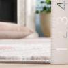 SAFAVIEH Meadow Collection Area Rug – 9′ x 12′, Grey & Pink, Geometric Design, Ideal for High Traffic Areas in Living Room, Bedroom & Dining Room (MDW553G-9)(Light Grey/Pink)
