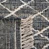 SAFAVIEH Natural Fiber Collection 8′ x 10′ Black/Ivory NFB406Z Handmade Boho Fringe Jute Living Room Dining Bedroom Area Rug(Black/Ivory)