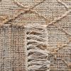 SAFAVIEH Natural Fiber Collection 8′ x 10′ Natural / Beige NFB407A Handmade Boho Fringe Jute Living Room Dining Bedroom Area Rug(Natural/Beige)