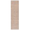 SAFAVIEH Natural Fiber Collection 8′ x 10′ Natural NFB404A Handmade Boho Fringe Jute Living Room Dining Bedroom Area Rug(Natural)