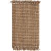 SAFAVIEH Natural Fiber Collection Area Rug – 10′ x 14′, Natural, Handmade Woven Fringe Jute, Ideal for High Traffic Areas in Living Room, Bedroom (NF809A)(Natural)