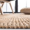 SAFAVIEH Natural Fiber Collection Area Rug – 10′ x 14′, Natural, Handmade Woven Fringe Jute, Ideal for High Traffic Areas in Living Room, Bedroom (NF809A)(Natural)
