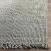 SAFAVIEH Natural Fiber Collection Area Rug – 8′ x 10′, Blue, Handmade Boho Fringe Woven Jute, Ideal for High Traffic Areas in Living Room, Bedroom (NF368E)(Blue)