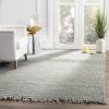 SAFAVIEH Natural Fiber Collection Area Rug – 8′ x 10′, Blue, Handmade Boho Fringe Woven Jute, Ideal for High Traffic Areas in Living Room, Bedroom (NF368E)(Blue)
