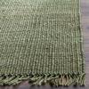 SAFAVIEH Natural Fiber Collection Area Rug – 8′ x 10′, Blue, Handmade Boho Fringe Woven Jute, Ideal for High Traffic Areas in Living Room, Bedroom (NF368E)(Green)