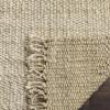 SAFAVIEH Natural Fiber Collection Area Rug – 8′ x 10′, Blue, Handmade Boho Fringe Woven Jute, Ideal for High Traffic Areas in Living Room, Bedroom (NF368E)(Ivory)