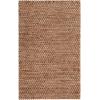 SAFAVIEH Natural Fiber Collection Area Rug – 8′ x 10′, Natural & Green, Handmade Jute, Ideal for Living Room, Bedroom, Home Office, Dining Space (NFB776Y-8)(Natural/Dark Brown)