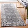 SAFAVIEH Abstract Collection Area Rug – 5′ x 8′, Black & Ivory, Handmade Wool, Ideal for High Traffic Areas in Living Room, Bedroom (ABT478Z)(Black/Ivory)