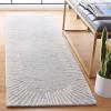 SAFAVIEH Abstract Collection Area Rug – 5′ x 8′, Black & Ivory, Handmade Wool, Ideal for High Traffic Areas in Living Room, Bedroom (ABT478Z)(Blue/Ivory)