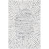 SAFAVIEH Abstract Collection Area Rug – 5′ x 8′, Black & Ivory, Handmade Wool, Ideal for High Traffic Areas in Living Room, Bedroom (ABT478Z)(Grey/Ivory)