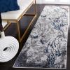 SAFAVIEH Area Rug 8×10 – Craft Collection – Large – Grey & Green, Modern Abstract Design, Non-Shedding & Easy Cleaning, Ideal for Living Room, Bedroom, Office, Dining Space (CFT864J)(Grey/Blue)