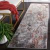 SAFAVIEH Area Rug 8×10 – Craft Collection – Large – Grey & Green, Modern Abstract Design, Non-Shedding & Easy Cleaning, Ideal for Living Room, Bedroom, Office, Dining Space (CFT864J)(Grey/Orange)