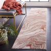 SAFAVIEH Area Rug 8×10 – Meadow Collection – Large – Rust & Ivory, Modern Abstract Design, Non-Shedding & Easy Cleaning, Ideal for Living Room, Bedroom, Office, Dining Space (MDW564P)(Rust/Ivory)