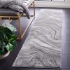 SAFAVIEH Area Rug 8×10 – Meadow Collection – Large – Rust & Ivory, Modern Abstract Design, Non-Shedding & Easy Cleaning, Ideal for Living Room, Bedroom, Office, Dining Space (MDW564P)(Grey)