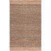 SAFAVIEH Area Rug 8×10 – Natural Fiber Collection – Large – Beige & Black, Flat Weave Jute, Ideal for Living Room, Bedroom, Dining Space (NFB675B)(Natural/Black)